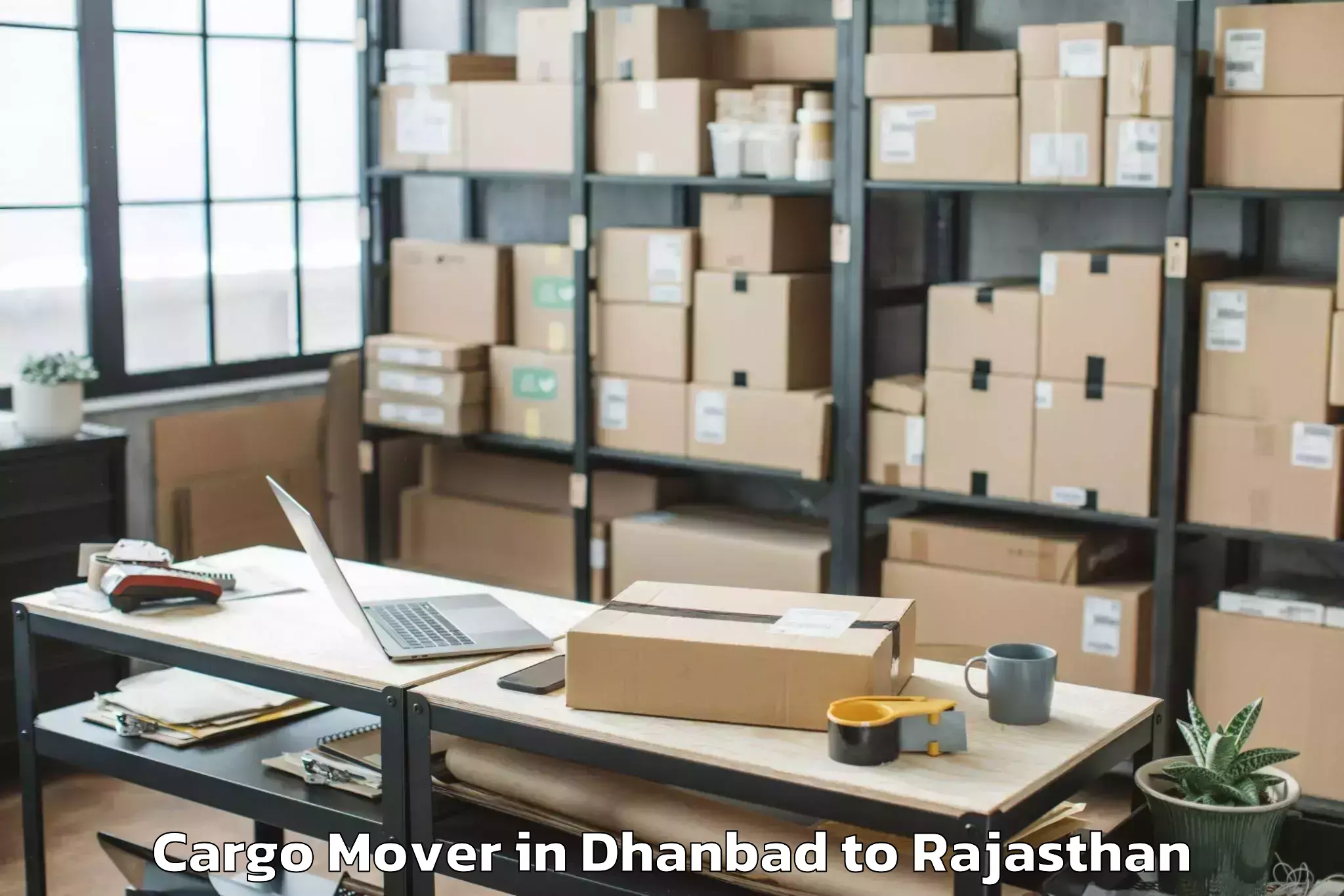 Dhanbad to Bhadasar Cargo Mover Booking